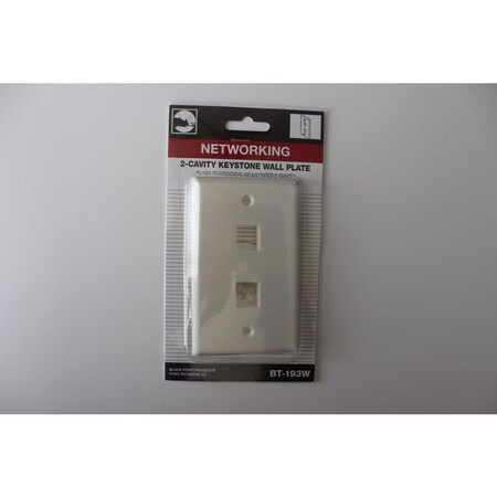Black Point Products Wall Plate Surface-Mount BT-193-WHITE